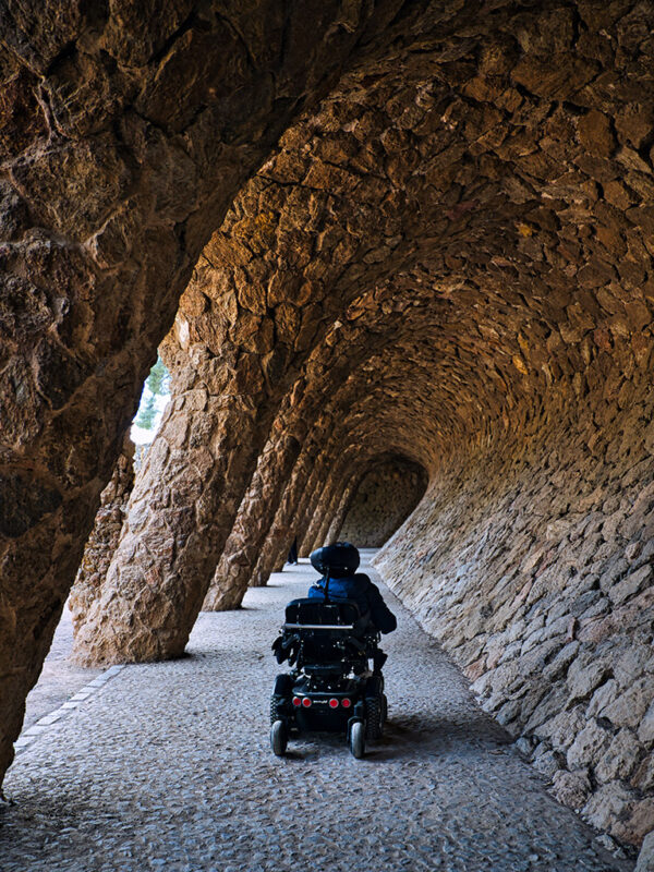 At Park Güell in Barcelona, wheelchair access is ensured, so everyone can relish its beauty.